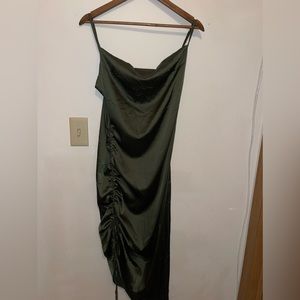 Green Silk dress